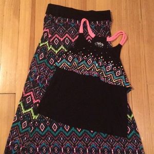 Justice Tribal Skirt and Top